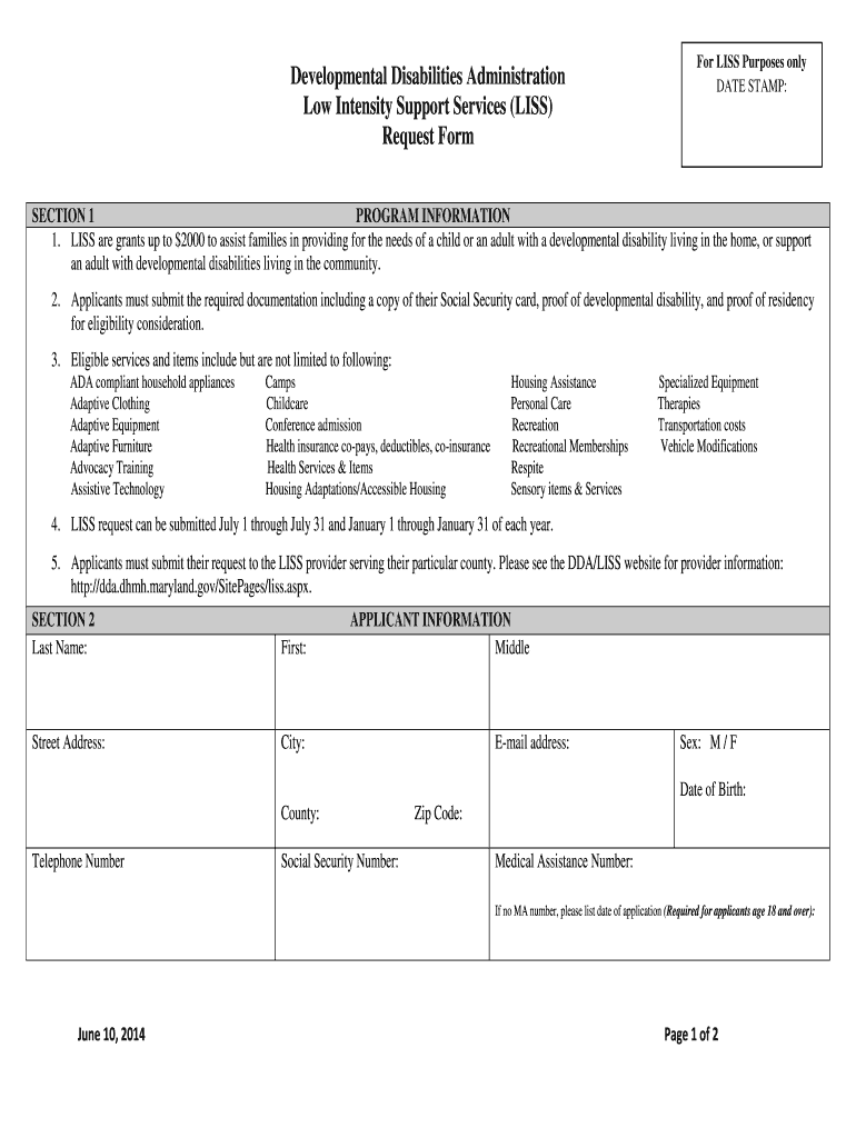Liss 20142024 Form Fill Out and Sign Printable PDF Template