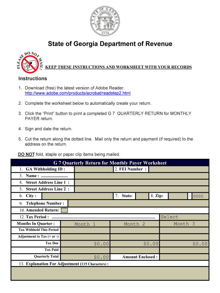  G 7 Form 2019