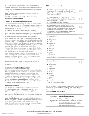 Diskriminering af køn plan lørdag Australia Form Work Holiday Visa - Fill Out and Sign Printable PDF Template  | signNow