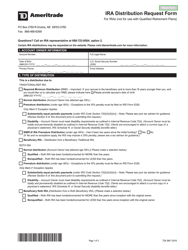  Ira Distribution Form 2013-2024