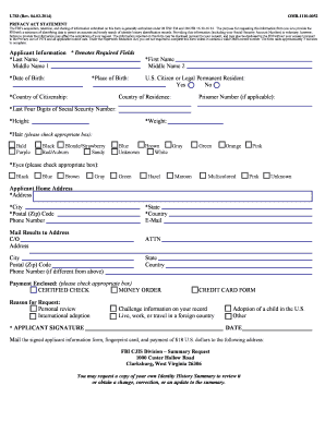 Applicant Information Form