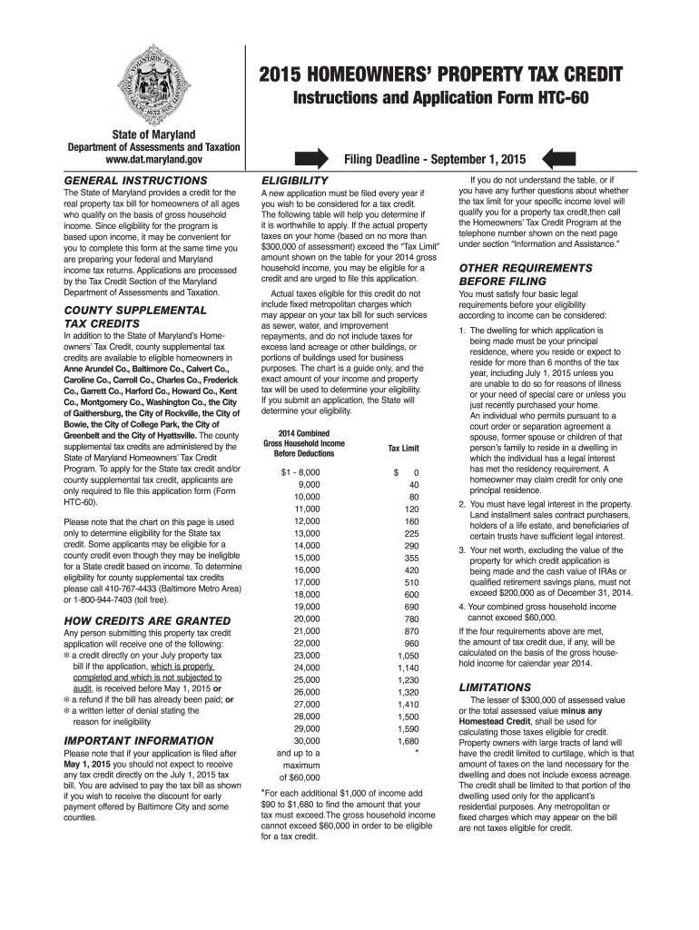  Htc Md  Form 2015