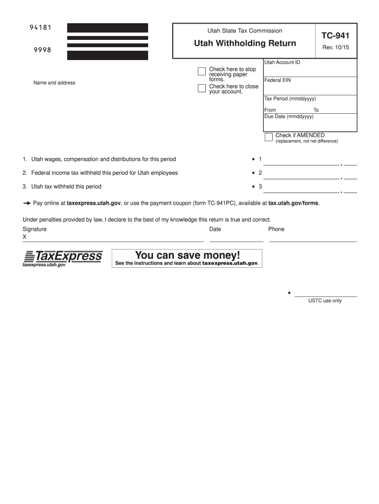 Get and Sign Tc 941 Form 2015