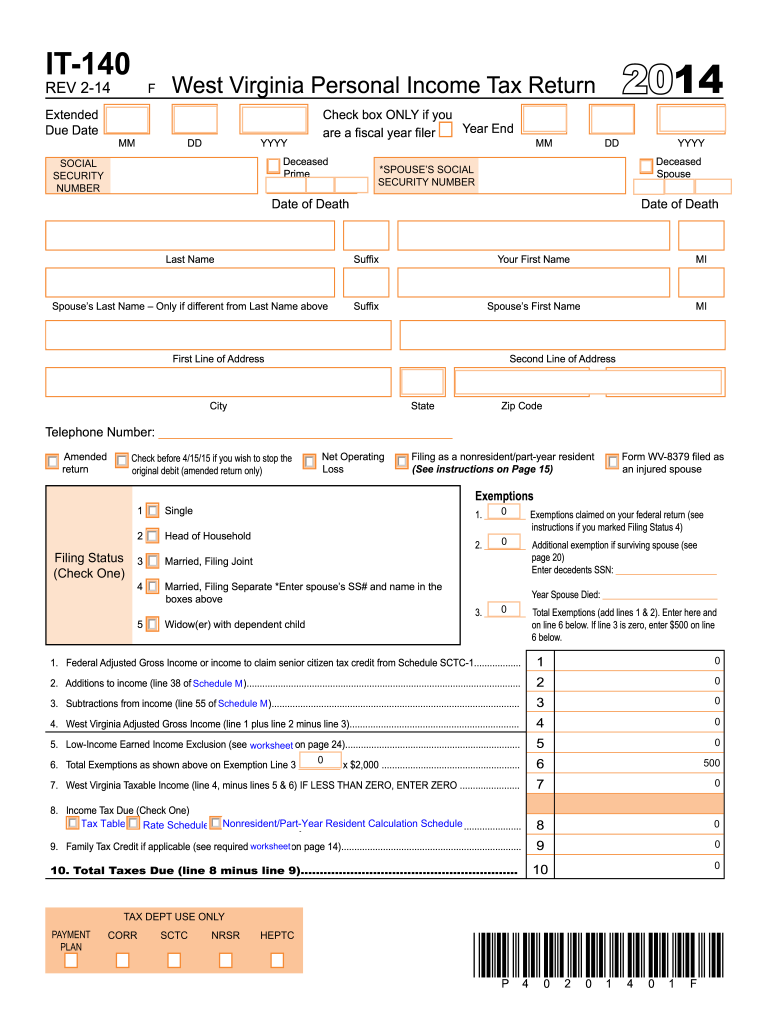  it 140 Form 2019