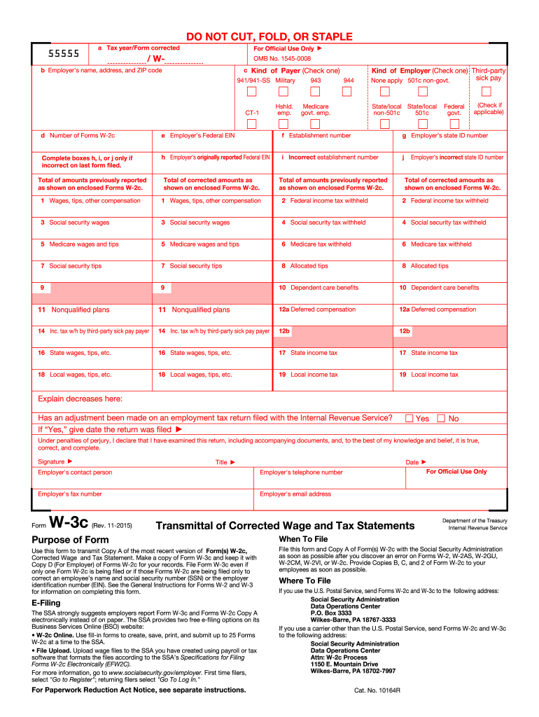  W3c Form 2015