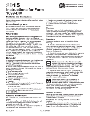  1099 Div Instructions Form 2015