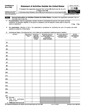  Schedule F Form 2015