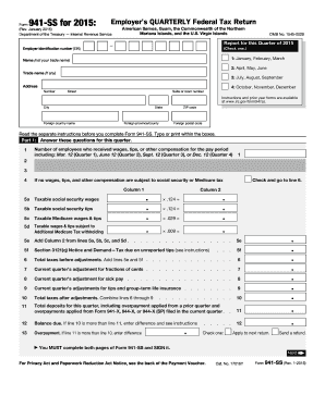  941 Ss Form 2015