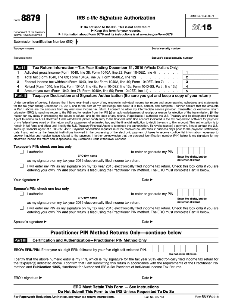 8879 Form Fill Out And Sign Printable Pdf Template Signnow