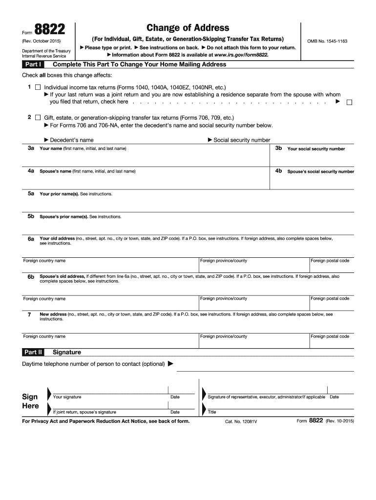 Can I Change My Address With Irs Online Fill Out And Sign Printable 