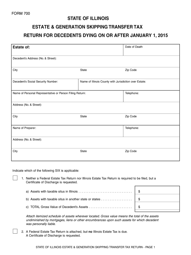  Illinois Form 700 2015