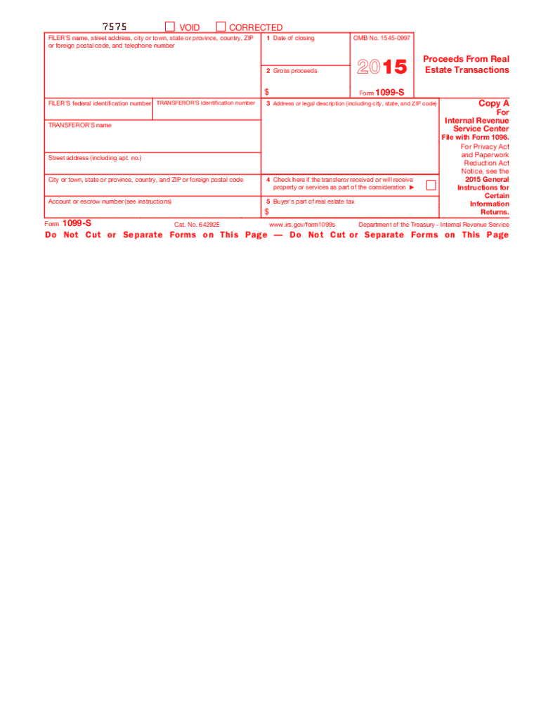  1099s Form 2015