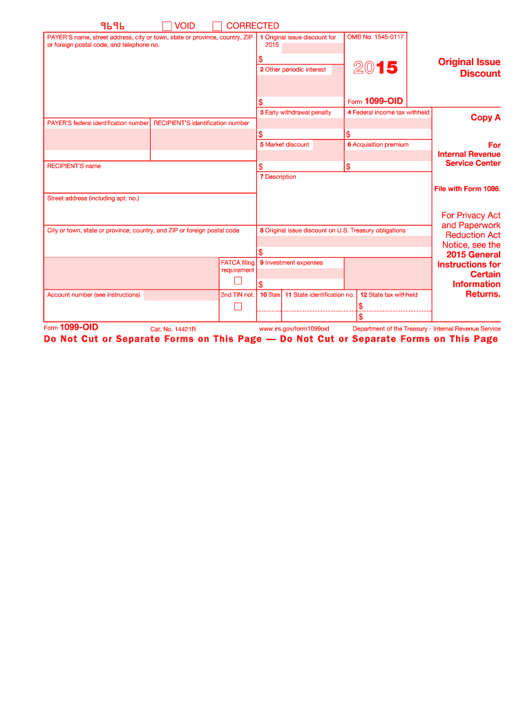 Get and Sign 1099 Oid Form 2015