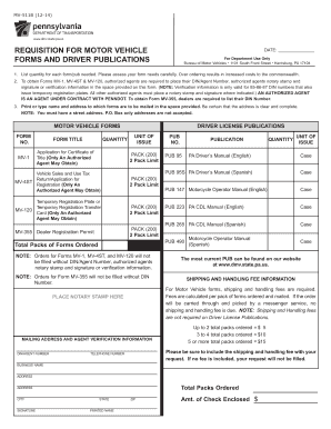 Get and Sign Penndot Forms 2014
