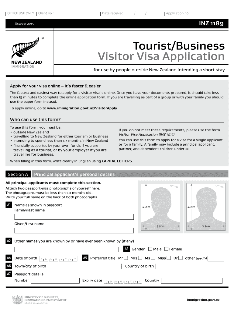 tourism licence application form