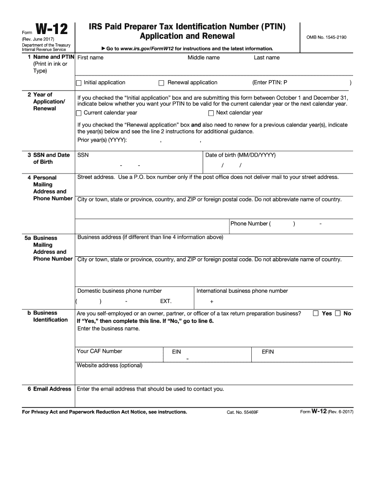  Irs Ptin  Form 2015