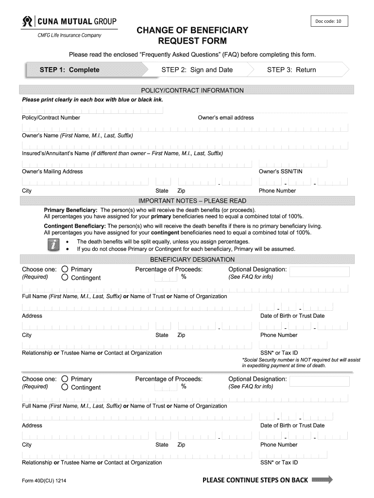  Form 40d 2014-2024