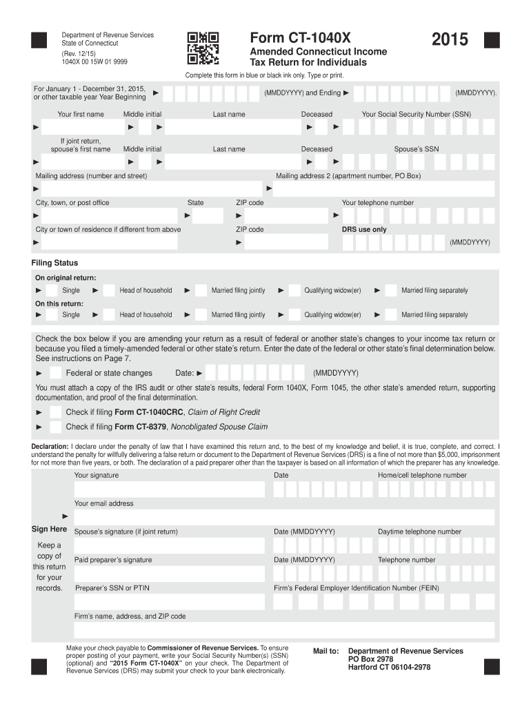  Ct 1040x How to Fill Form 2019