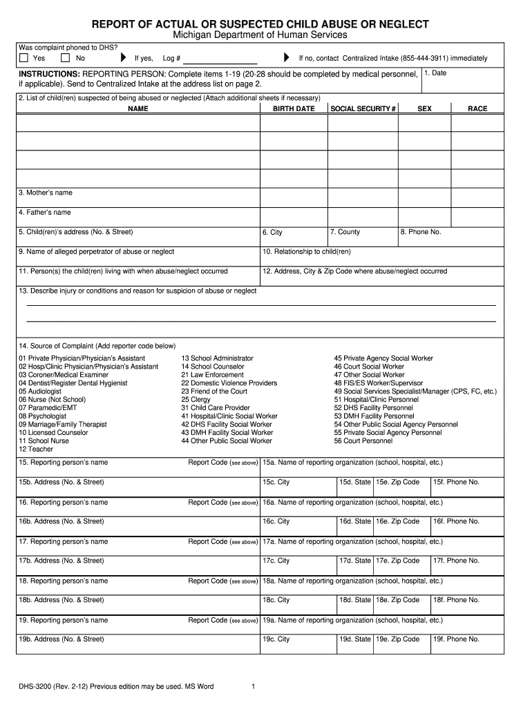  3200 Form 2012-2024