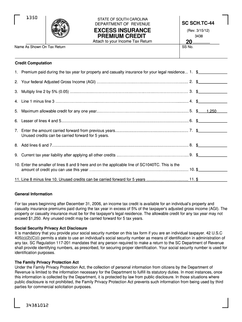 Get and Sign Sc Tc 44 2012-2022 Form