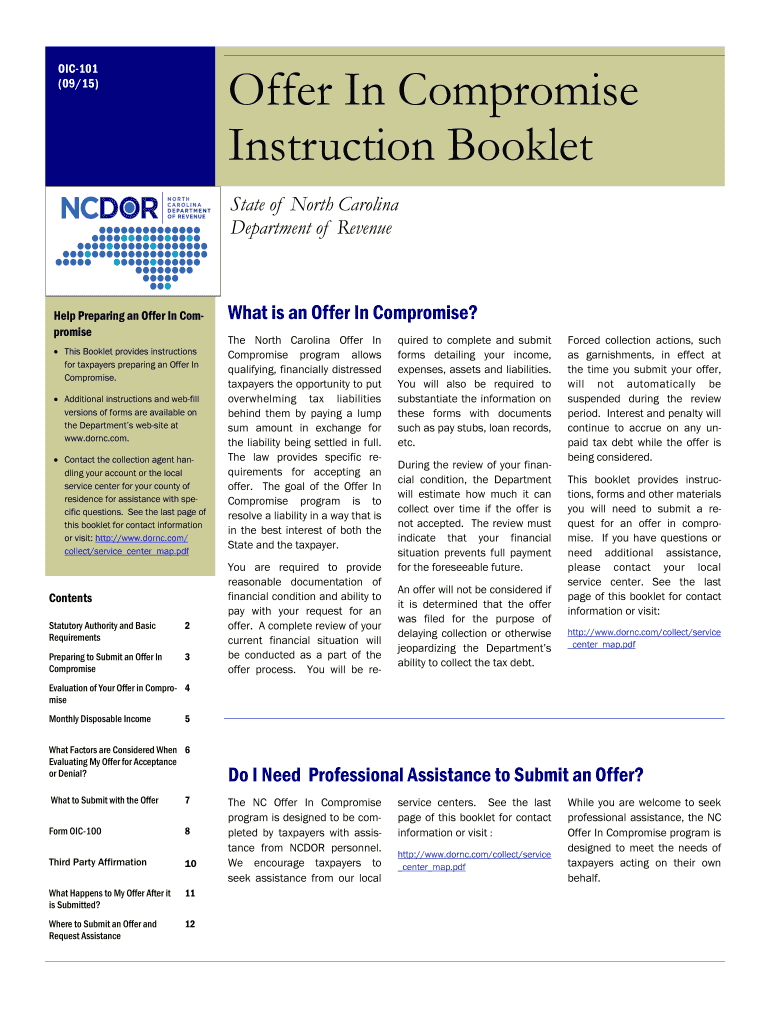  Nc Instruction Booklet  Form 2015