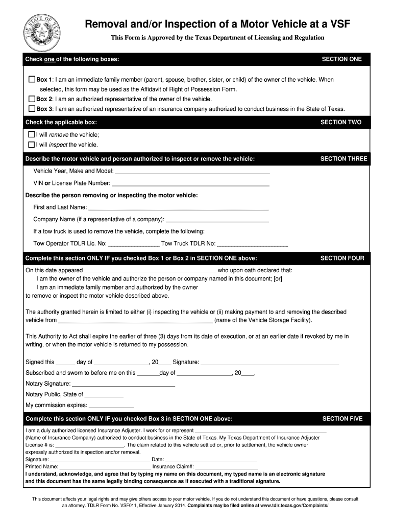  Vsf Form 2014-2024