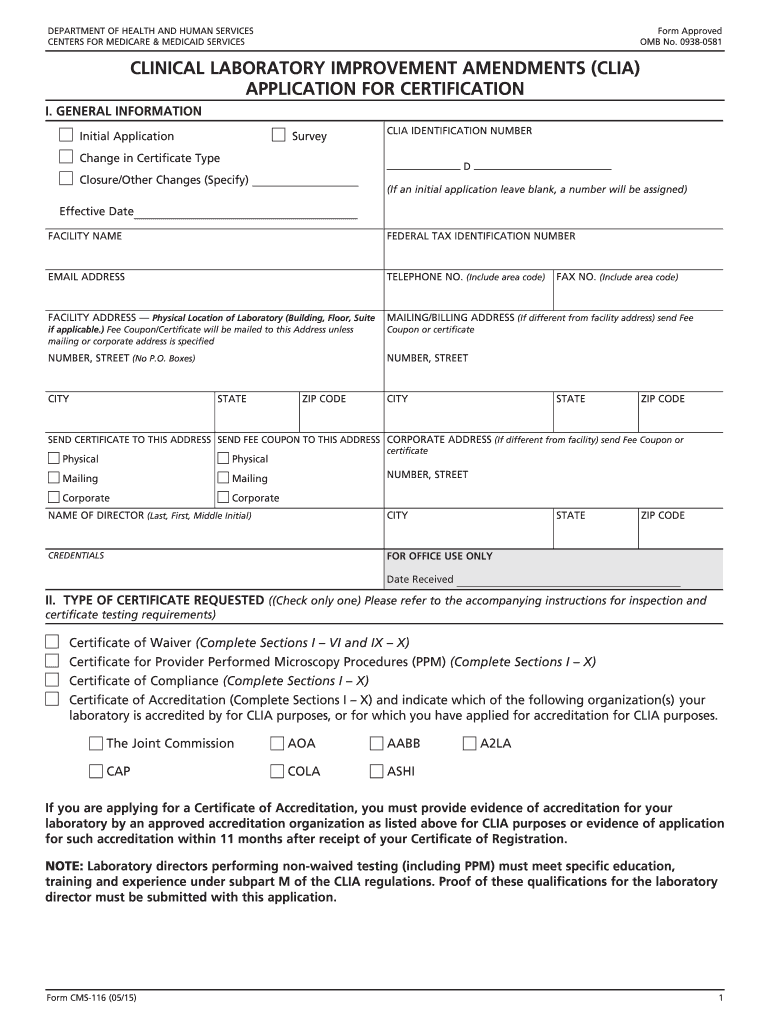  Cms 116 Form 2020