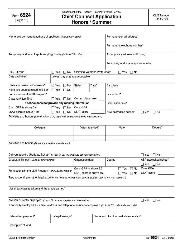  6524  Form 2013