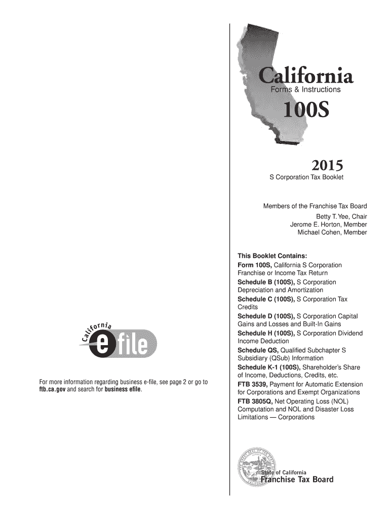  100s Tax Form 2018