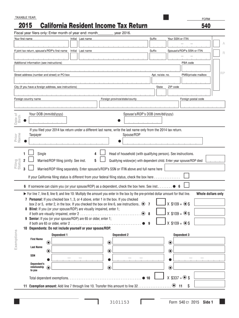  California Form 2019