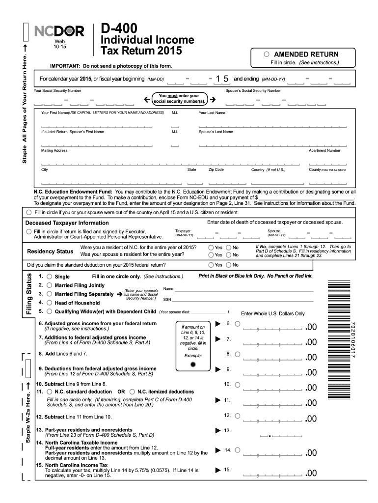  D 400 Form 2019