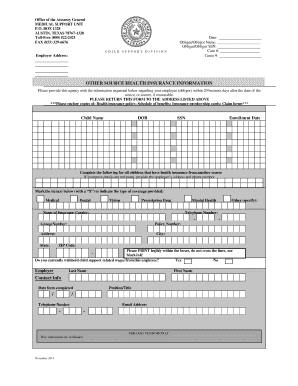  Other Source Health Insurance Information Child Support Office Portal Cs Oag State Tx 2013