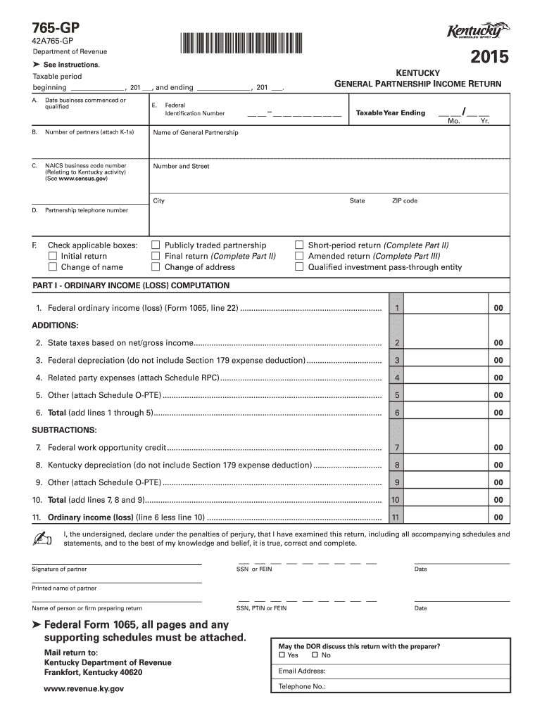  765 Gp Form 2019