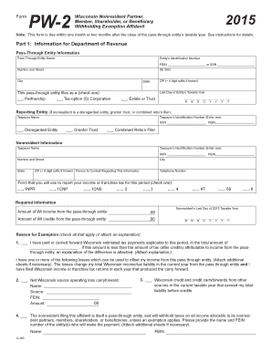  Form Pw 2 2015