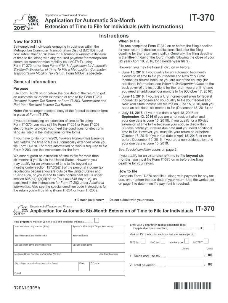  it 370  Form 2015