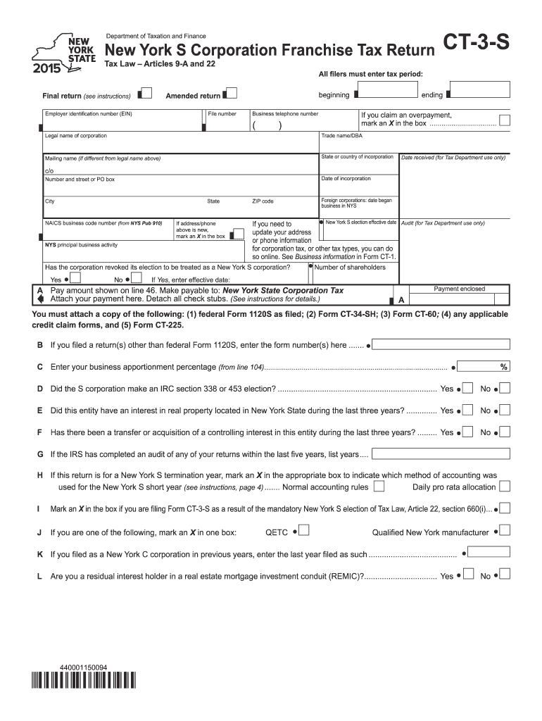  Ct 3 S Form 2015