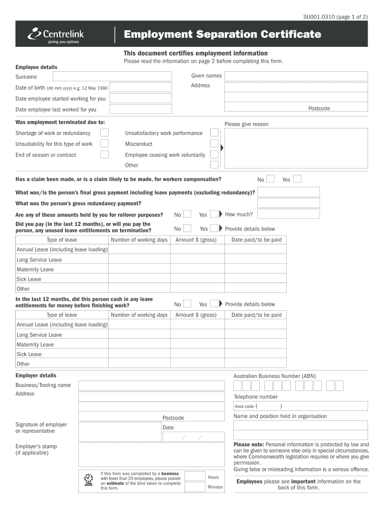  Su001  Form 2010