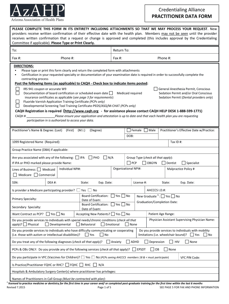  Azahp Application 2015-2024