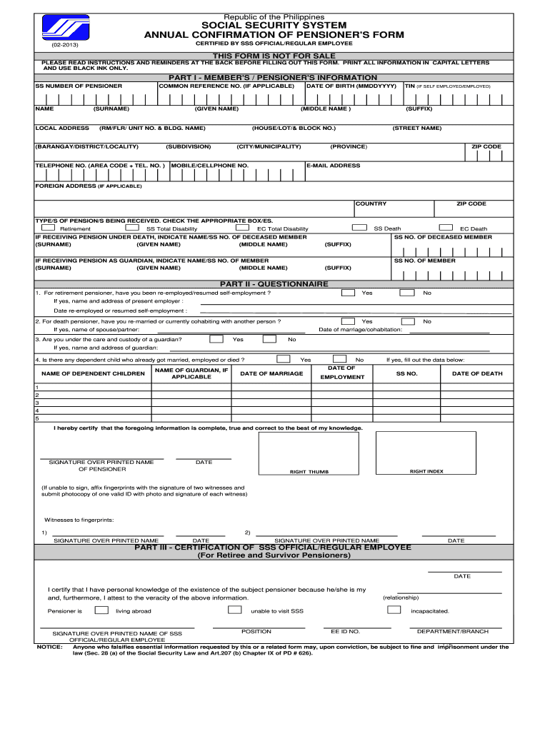  Sss Form 2013