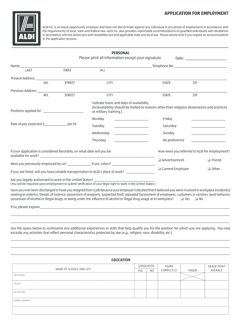 Employment Forms