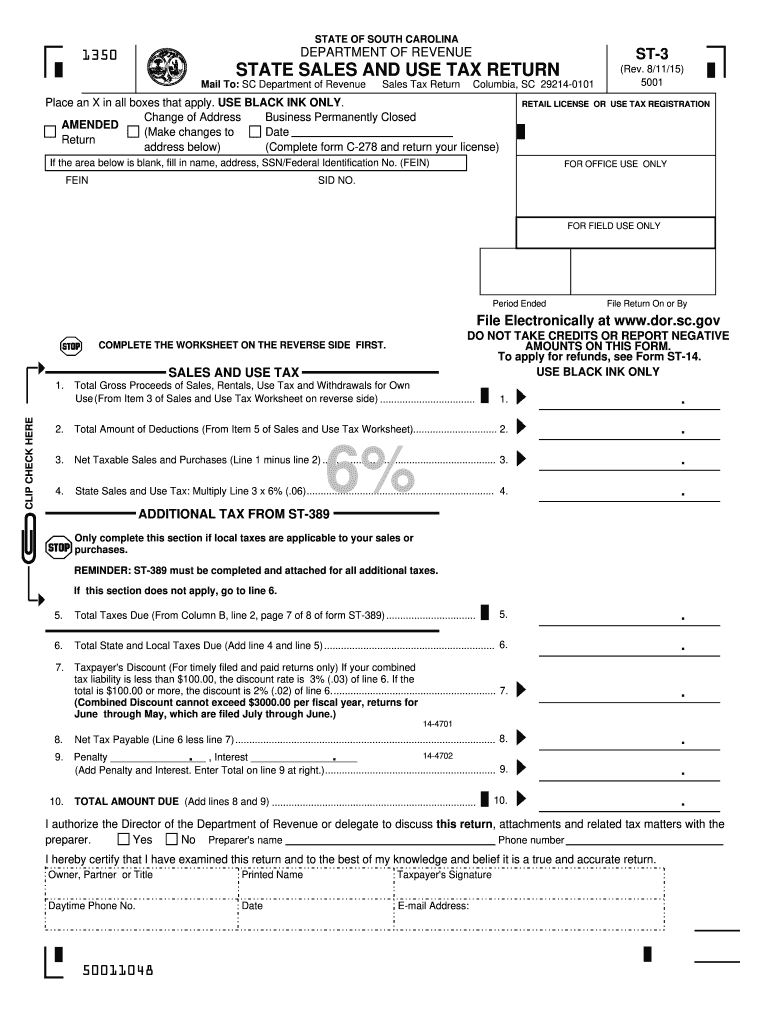  Form St 3 2015