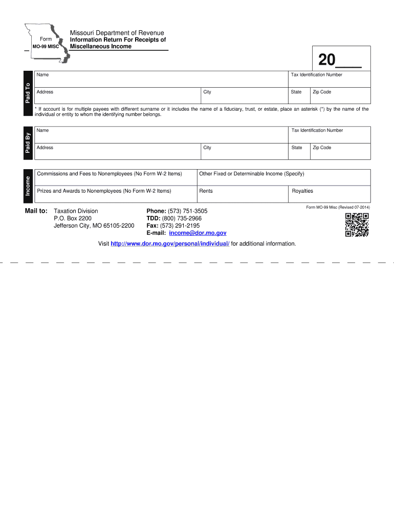  Mo Misc  Form 2014