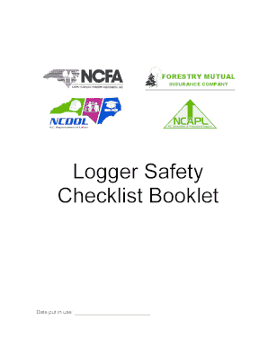 Get and Sign Logger Checklist 2010-2022 Form