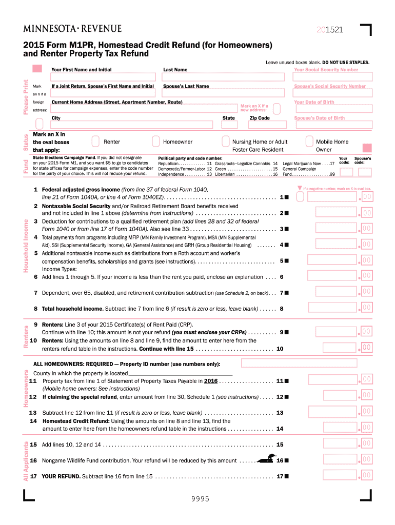  M1pr  Form 2015