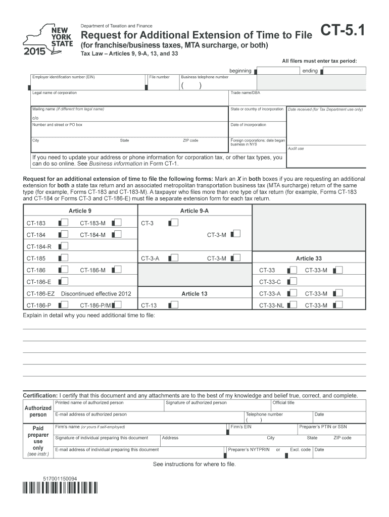  Ct 5 1 Form 2015