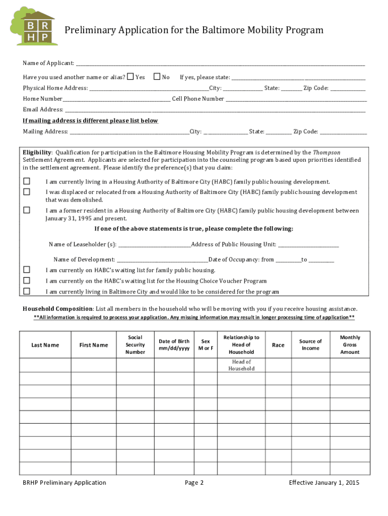 Get and Sign Brhp Application 2015-2022 Form