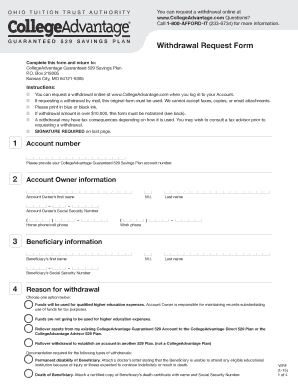  Ohio Withdrawal  Form 2015