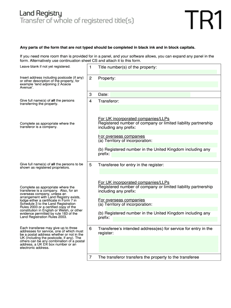 Tr1 Form PDF