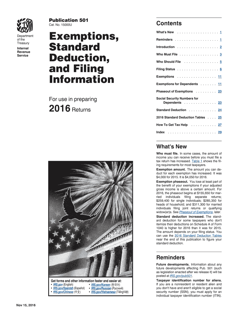  Filing Form 2015