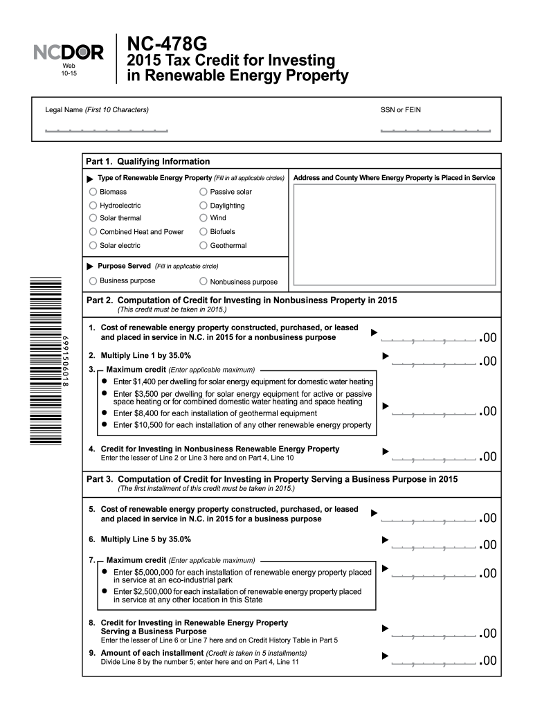  Nc 478g  Form 2015